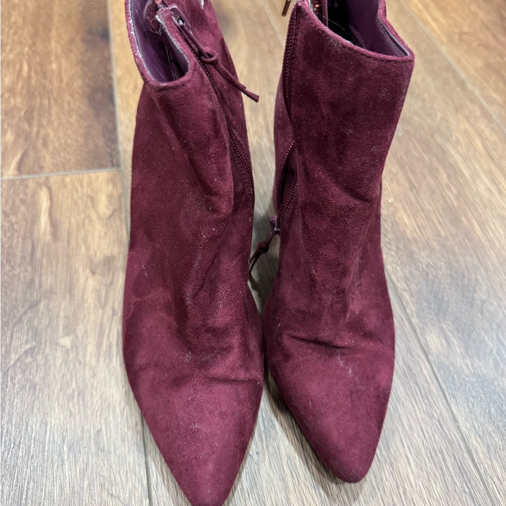 Forever 21 Deep Red Ankle Booties
